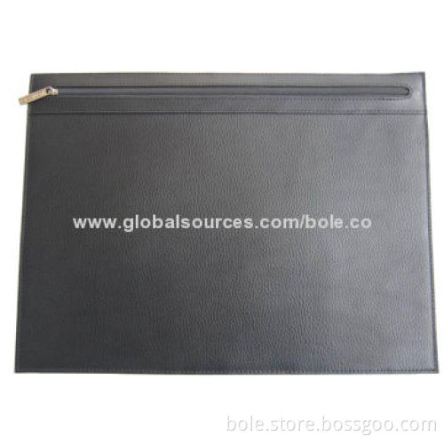 Clutch Bag, Made of Leechee PU with Metal Zipper Closure